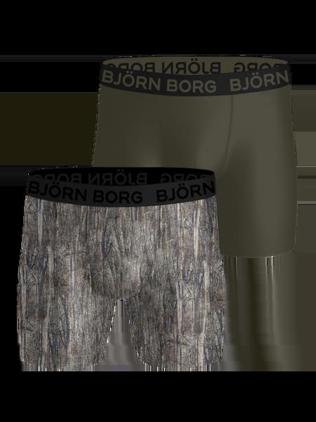 Björn Borg Sports Microfiber Boxers 2-pack Grøn, S