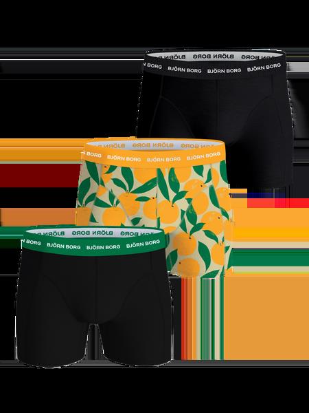 Björn Borg Cotton Stretch Boxers 3-pack Sort, S