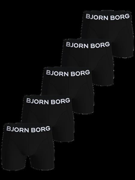 Björn Borg Organic Cotton Stretch Boxers 5-pack Sort, S