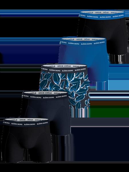 Björn Borg Cotton Stretch Boxers 5-pack Sort, S