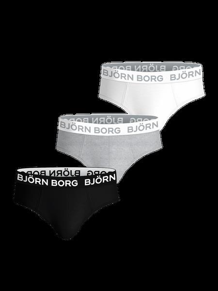 Björn Borg Cotton Stretch Briefs 3-pack Sort, S