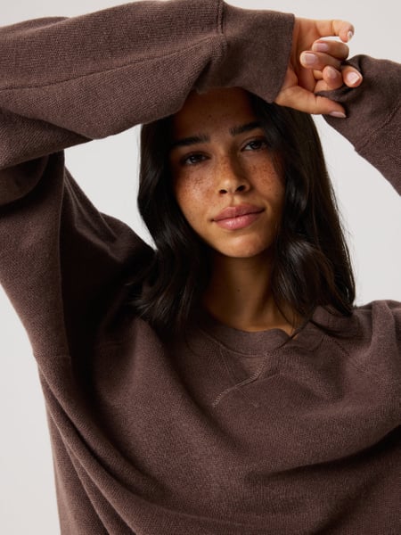 Björn Borg Studio French Terry Oversized Sweatshirt Brun, XL