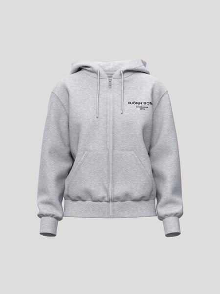 Björn Borg Borg Essential 1 Zip Hoodie Grå, XL