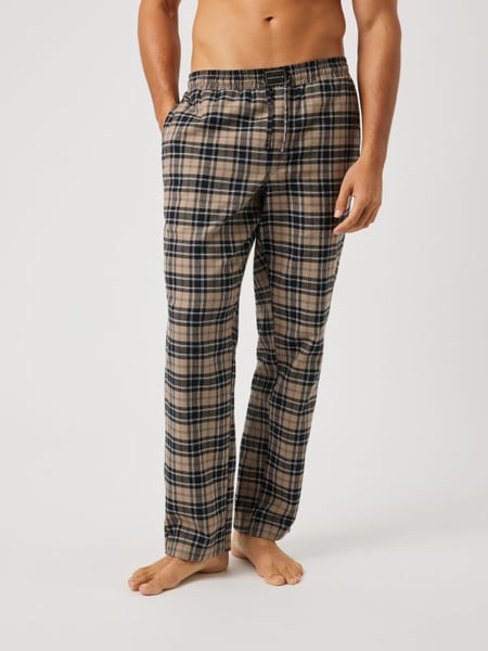 Björn Borg Core Flannel Pyjama Pants Beige, XL