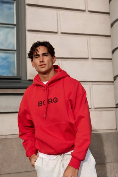 Björn Borg Borg Oversized Hoodie Rød, L