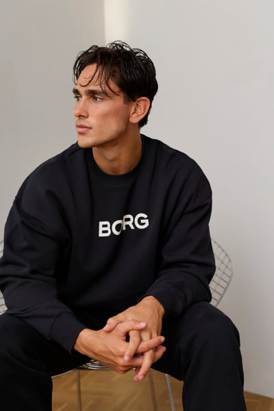 Björn Borg Borg Oversized Sweatshirt Sort, XXL