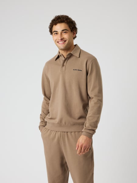 Björn Borg Borg Classic Polo Sweatshirt Brun, XL