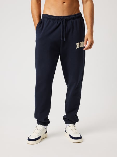 Björn Borg Borg Classic Print Sweatpants Marineblå, M