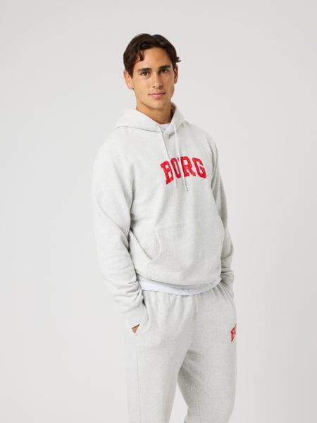 Björn Borg Borg Classic Print Hoodie Grå, XL