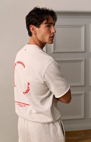 Björn Borg Borg Oversized Short Sleeve Sweatshirt Grå, S