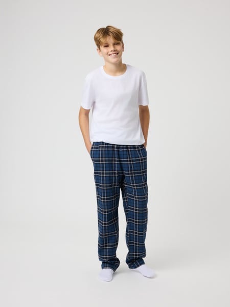 Björn Borg Core Flannel Pyjama Pants Grøn, 146-152