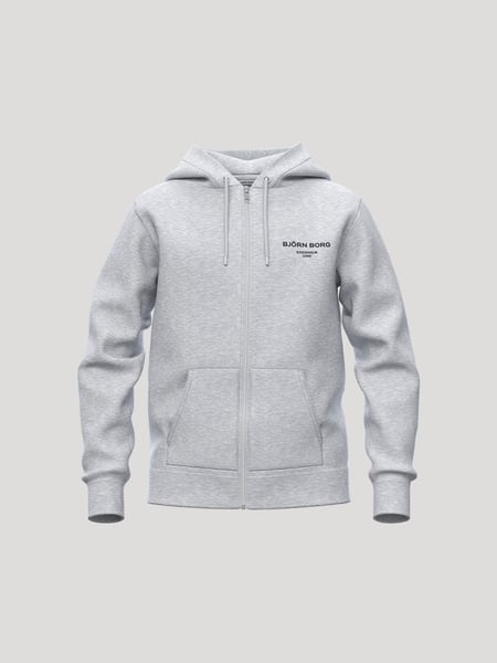 Björn Borg Borg Essential 1 Zip Hoodie Grå, 146-152