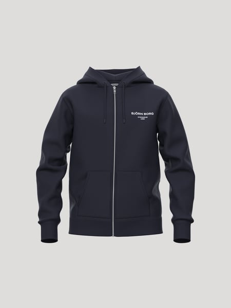 Björn Borg Borg Essential 1 Zip Hoodie Marineblå, 158-164
