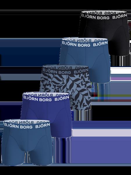 Björn Borg Cotton Stretch Boxers 5-pack Sort, 146-152