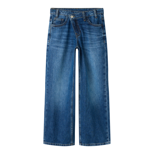 NAME IT Wide Jeans Rose Asym Dark Blue Denim