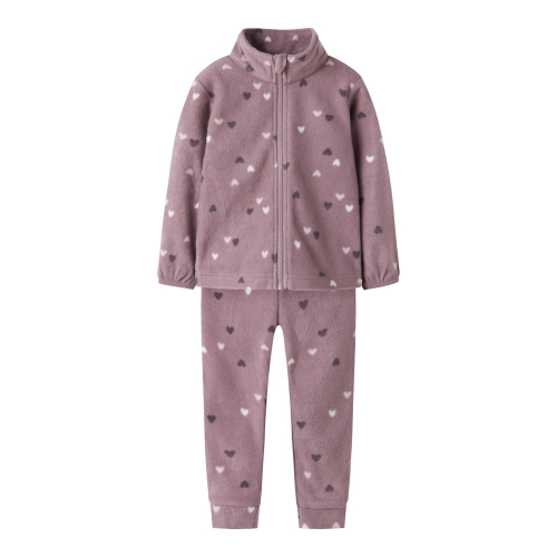 NAME IT Fleece Sæt Spektra Toadstool Hearts