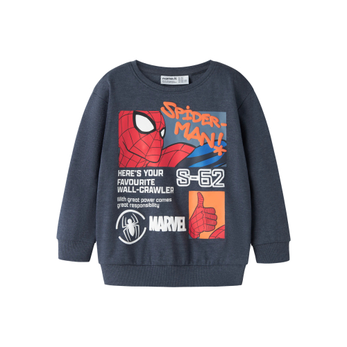 NAME IT Sweatshirt Actor Spider-Man Ombre Blue Melange
