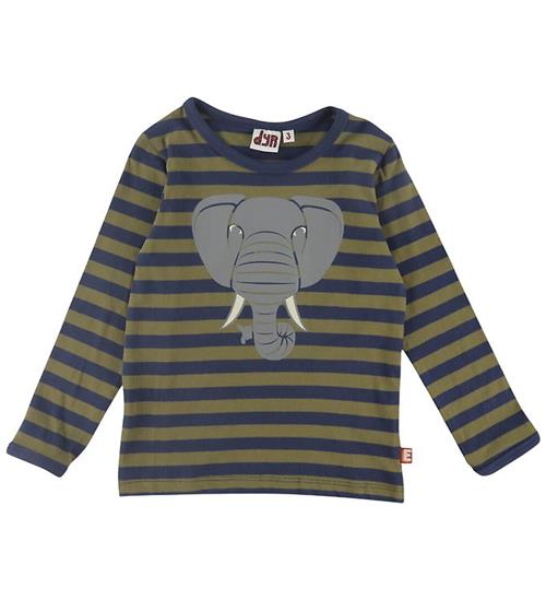 DYR-Cph Bluse - Dyrshedding - Dark Olive/Dark Navy Elefant