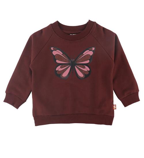 DYR-Cph Sweatshirt - Dyrbellow - Dark Cherry m. Sommerfugl