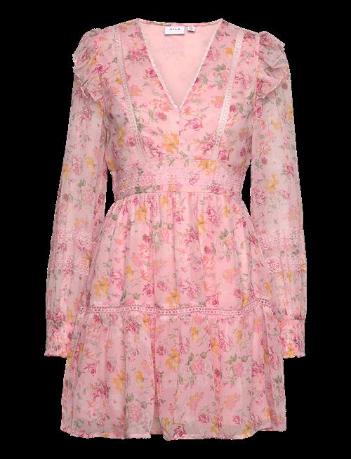 Vila | Viroman New V-Neck L/S Short Dress/Dc/Ka | 40