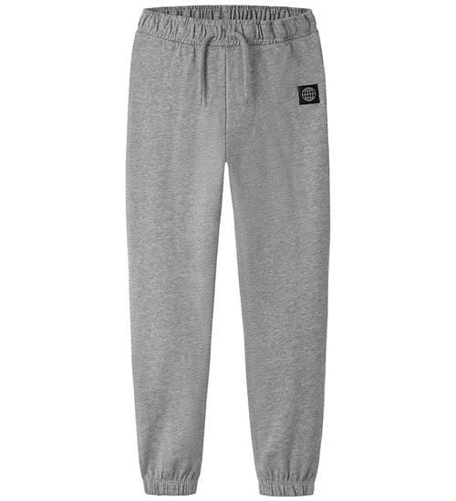 Name It Bukser - NkmNilan - Grey Melange