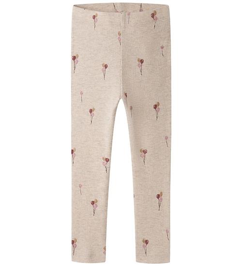 Name It Leggings - Rib - NmfNabila - Peyote Melange