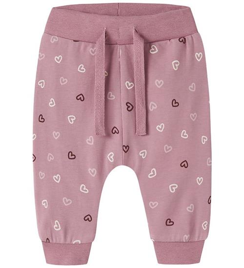Name It Leggings -NbfVandora - Lilas/Hearts