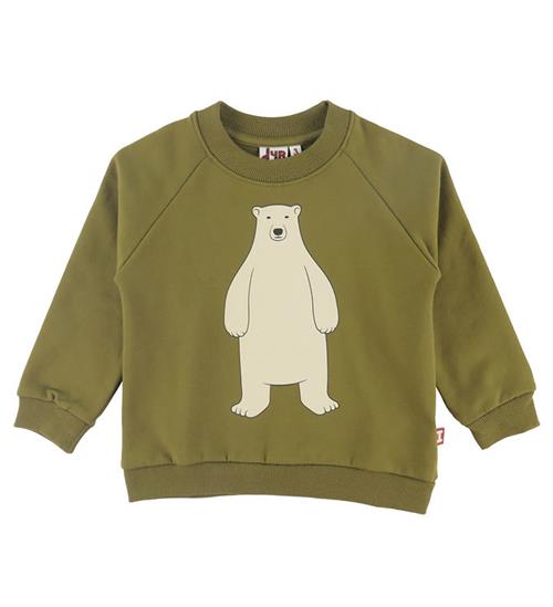 DYR Sweatshirt - DyreBellow - Dark Olive Isbjoern Høj