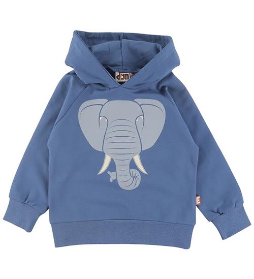 DYR Hættetrøje - DyrBellow - Ocean Blue Elefant