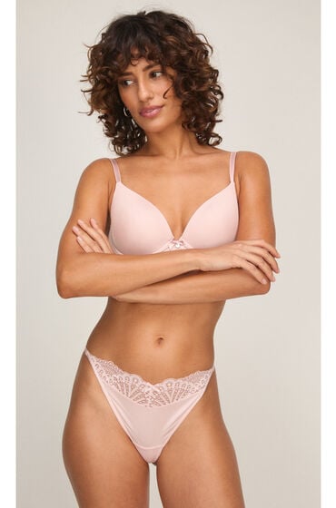 Hunkemöller Tanga Thong Pamela Lyserød