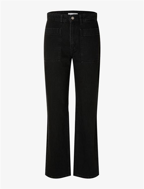 Selected | Slfkate-Marley Hw Black Str Pocket Jeans | 28 x 32