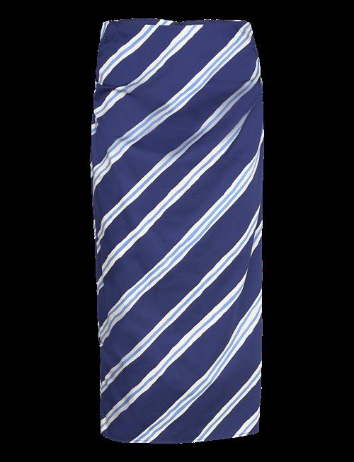 Mango | Slit Striped Skirt | 40