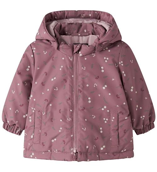Name It Vinterjakke - NbfMaxi - Wistful Mauve/Petite Flower