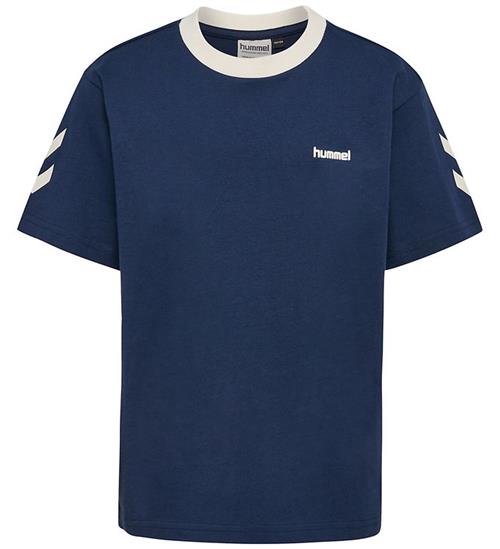 Hummel T-shirt - hmlJR Chevron - Dress Blues