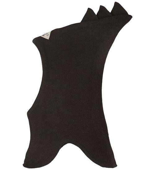 Racing Kids Elefanthue - Uld/Bomuld - 2-lags - Dark Brown m. Tak