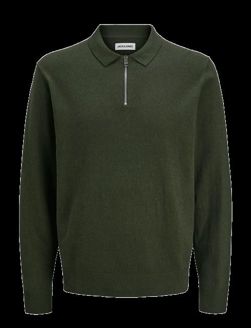 Jack & Jones | Jjeemil Knit Polo Half Zip Ls Noos | M