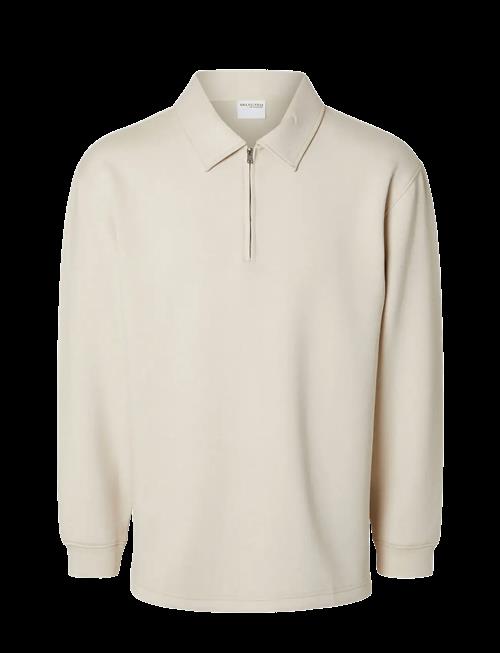 Selected | Slhrelax-Emanuel Soft Polo Zip Sweat Ex | S