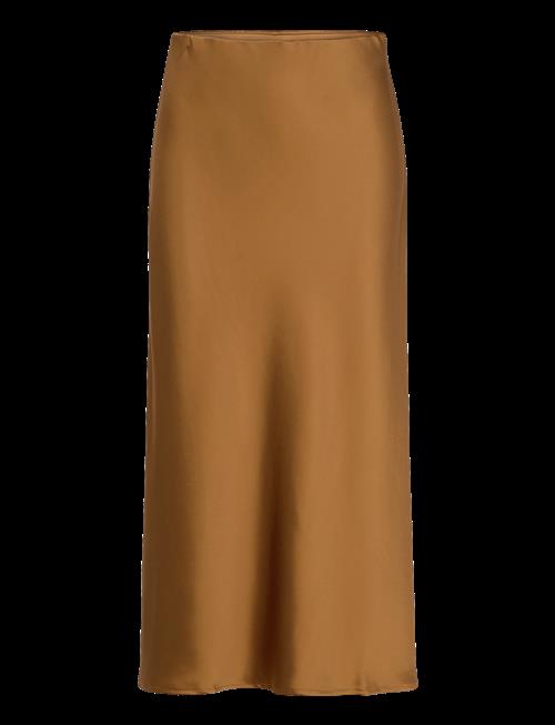 Malina | Aubree Satin Midi Skirt | L
