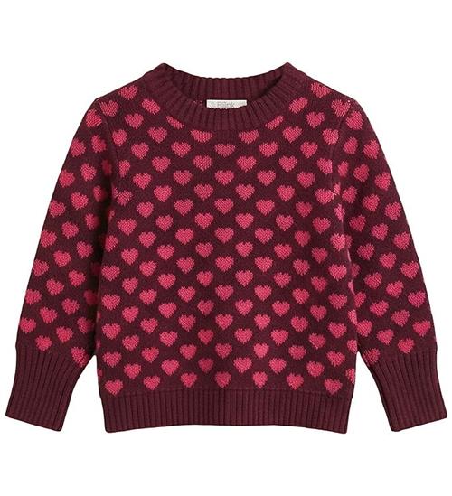 Fliink Bluse - Strik - Janie - Burgundy/Red Bud