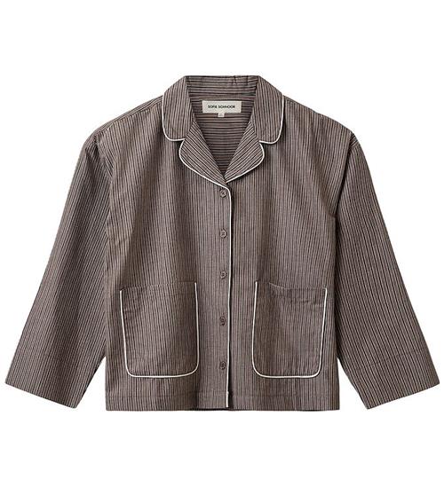 Sofie Schnoor Skjorte - ImanaSy - Brown Striped