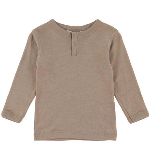 Joha Bluse - Uld/Silke - Mørk Beige