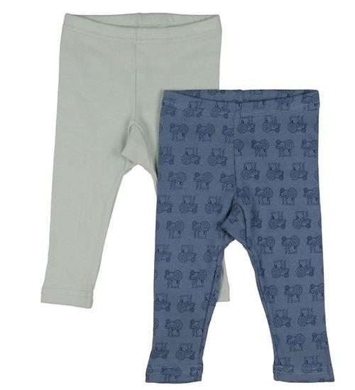 Pippi Baby Leggings - 2-Pak - Blue Mirage