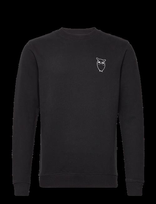Knowledge Cotton Apparel | Small Owl Chest Print Sweat. - Gots/Vegan | M