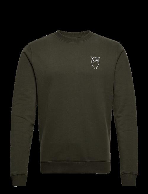 Knowledge Cotton Apparel | Small Owl Chest Print Sweat. - Gots/Vegan | M