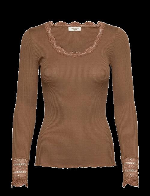 Rosemunde | Rwbenita Silk Ls O-Neck Lace T-Shir | XS