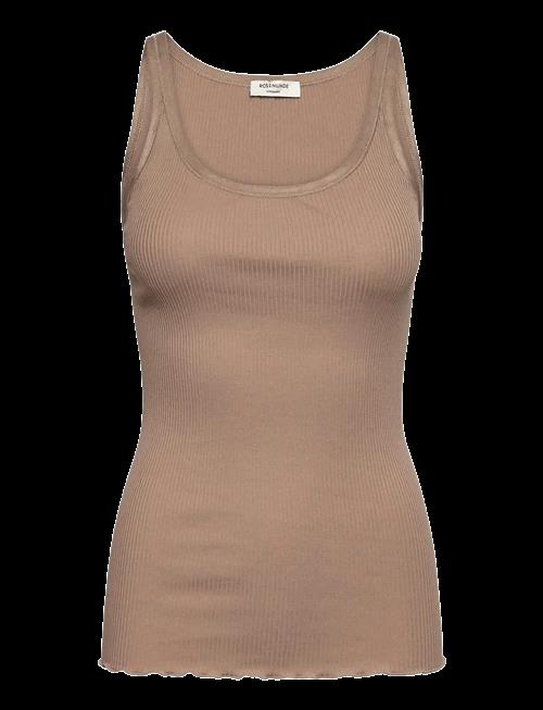 Rosemunde | Rwbelle Silk U-Neck Strap Elastic T | L