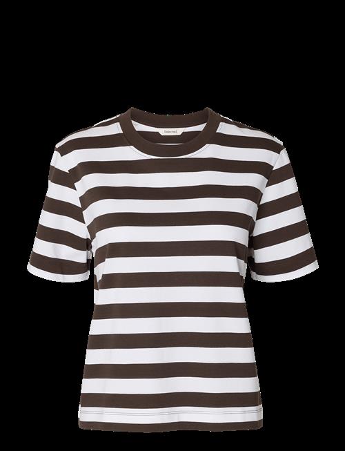 Selected | Slwessential Ss Striped Boxy Tee Noos | M