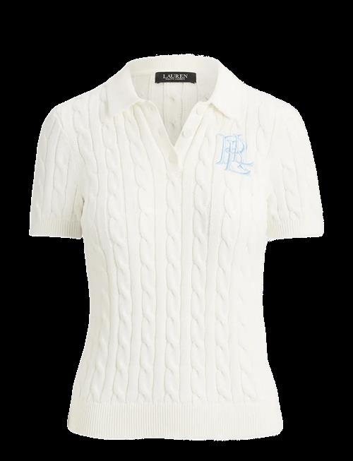 Lauren Ralph Lauren | Cable-Knit Cotton Polo Sweater | L