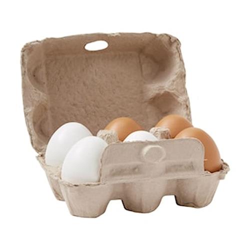 Kid's Concept Eggs 6 Pcs Nature Nature-OS  Grøn  One Size  Drenge, Piger