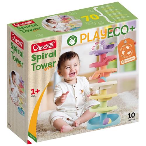 Quercetti Eco+ Spiraltårn 2-4 Y      Drenge, Piger
